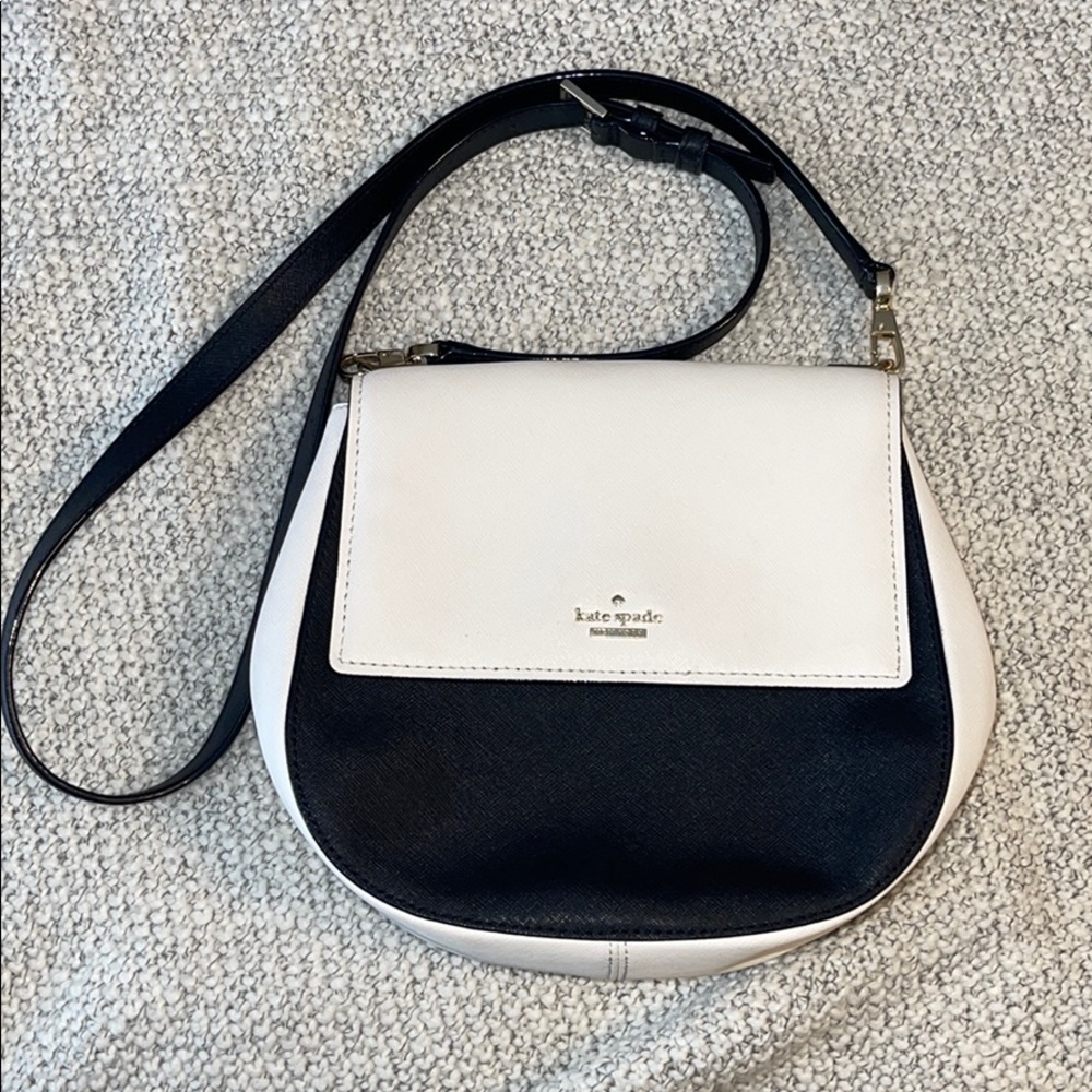 Kate Spade black and white crossbody
